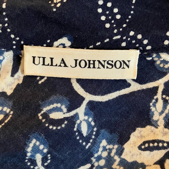 Ulla Johnson Asima Floral Printed One Shoulder Blouse Top Size 2 - Picture 6 of 7